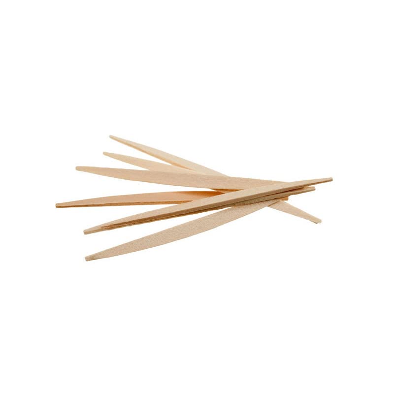 1000 Palillos Planos de Madera Natural Higiénicos. Pinchos Desechables para Aperitivos, Barbacoa y Manualidades. Ideal para Bares, Restaurantes, Hoteles y Casas