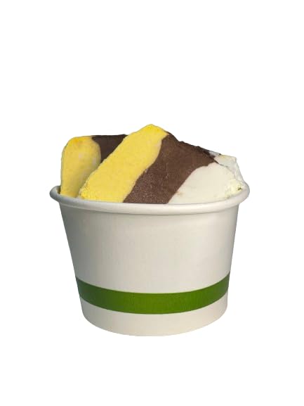 Copas para Helado Desechables - Vasos para Helados - Capacidad de 240 ML - Recipientes para Postres Fríos y Helados Caseros - Ideal para Fiestas y Eventos
