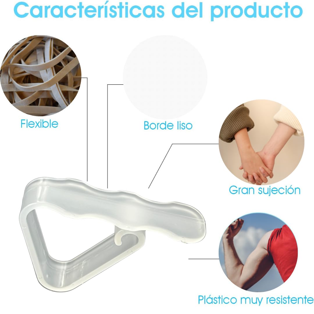 100 Pinzas Sujeta Manteles para Mesas - Ideal para Exterior (Jardín, Terraza, Restaurante, Camping, Patio) - Clip Plastico para Papel, Hule y Tela
