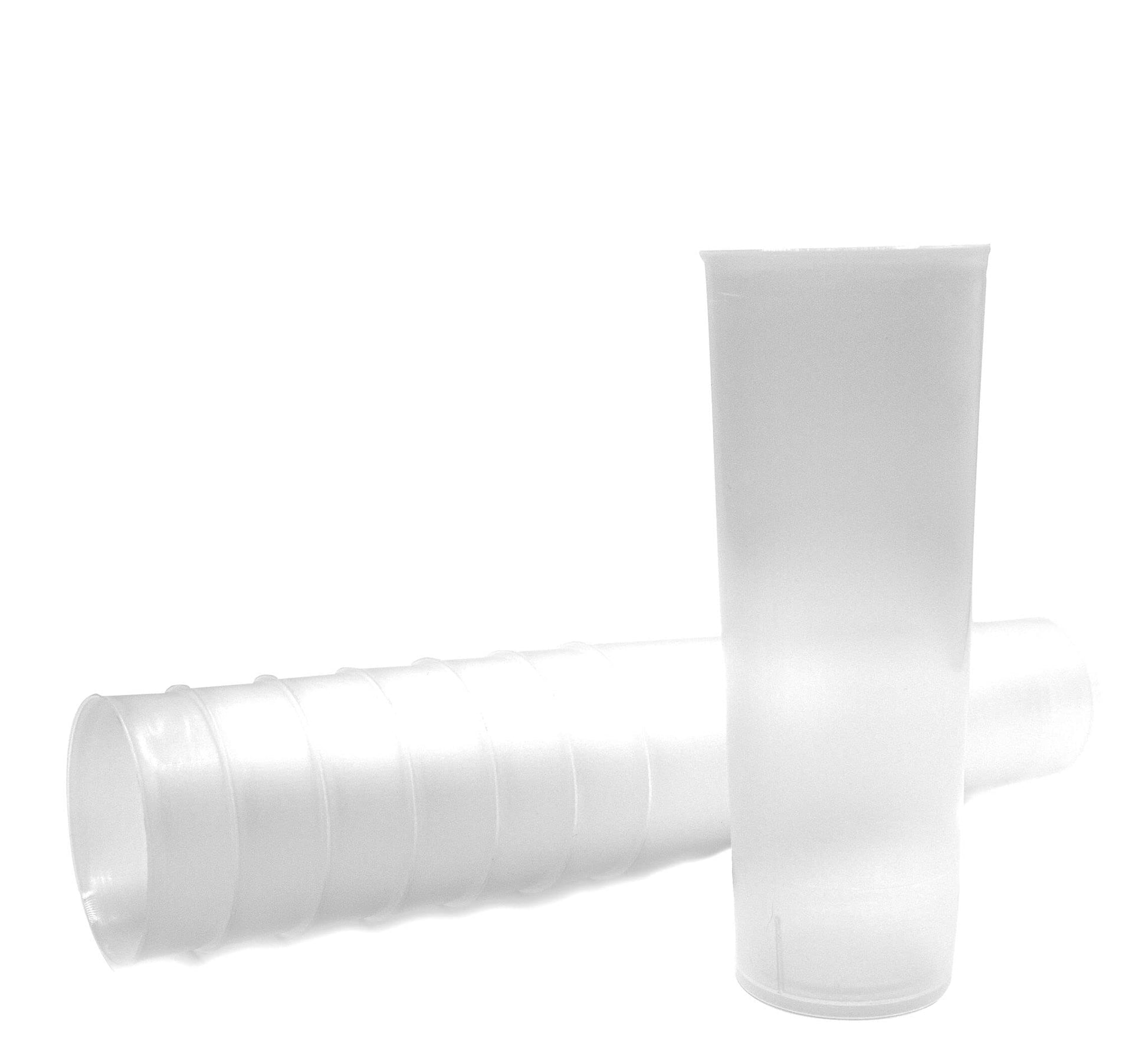 Vasos de Tubo Plástico Duro Reutilizables. Vasos para Cubata Transparentes, Traslucidos e Irrompibles.