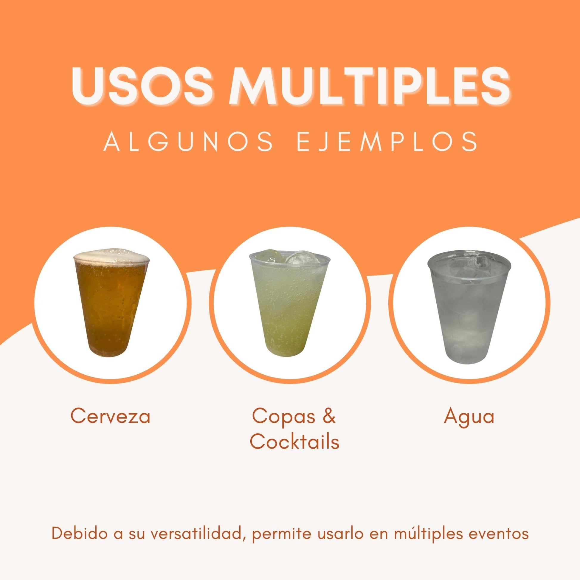 Vasos Cocktail 480 ML Reutilizables Económicos - Plástico Duro Irrompible - Uso en Fiestas, Oficina o Camping - Ecológico sin BPA - Vasos Cónicos Resistentes