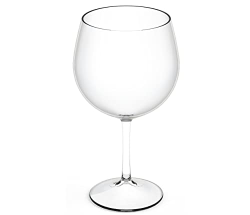 Copas de Balon Plástico Duro Reutilizable para Gin Tonic. Vasos irrompibles de Tritán de 70 cl - Copas de Balón Gin