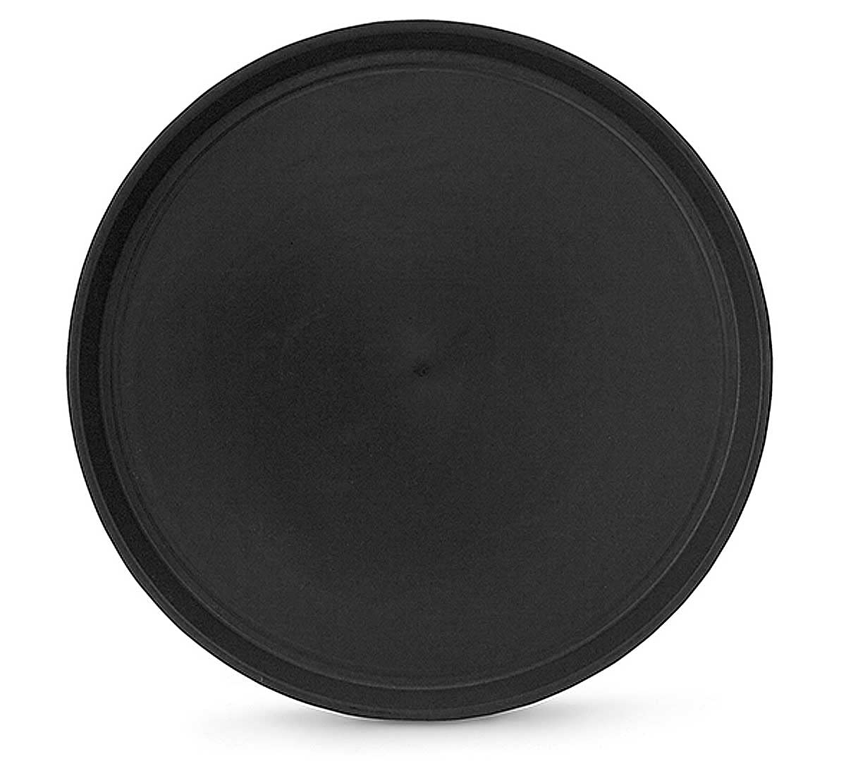Bandeja Camarero Antideslizante Redonda de Plástico Negro Para Hostelería. Ideal para Bares y Restaurantes