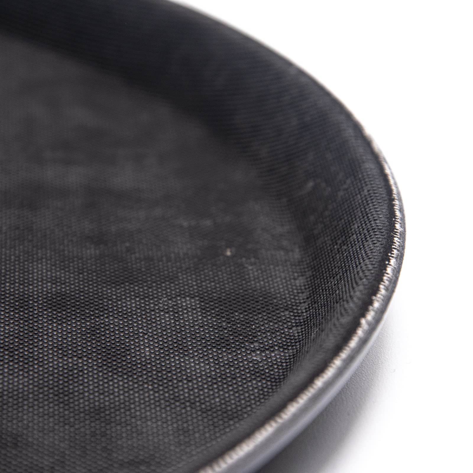 Bandeja Camarero Antideslizante Redonda de Plástico Negro Para Hostelería. Ideal para Bares y Restaurantes