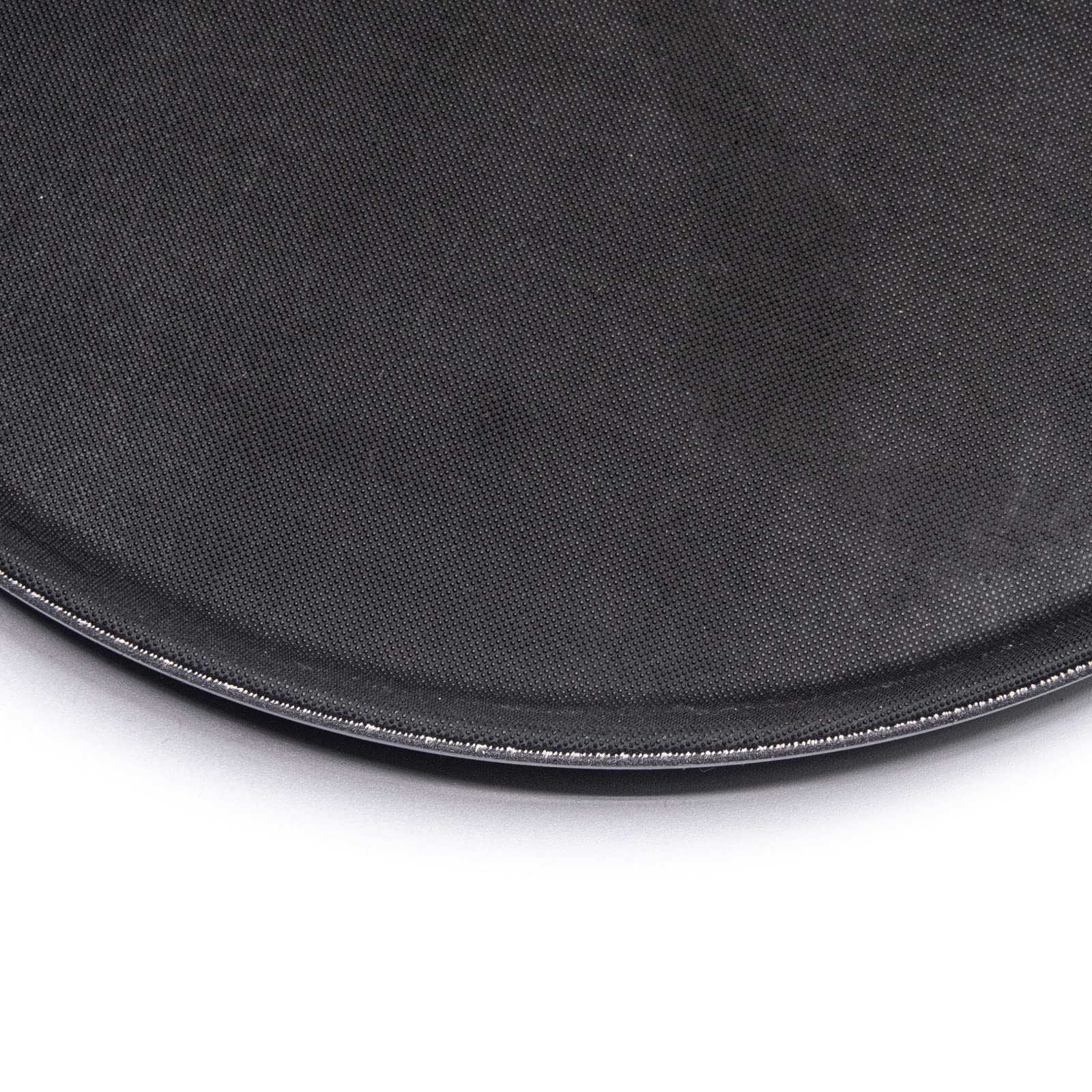 Bandeja Camarero Antideslizante Redonda de Plástico Negro Para Hostelería. Ideal para Bares y Restaurantes
