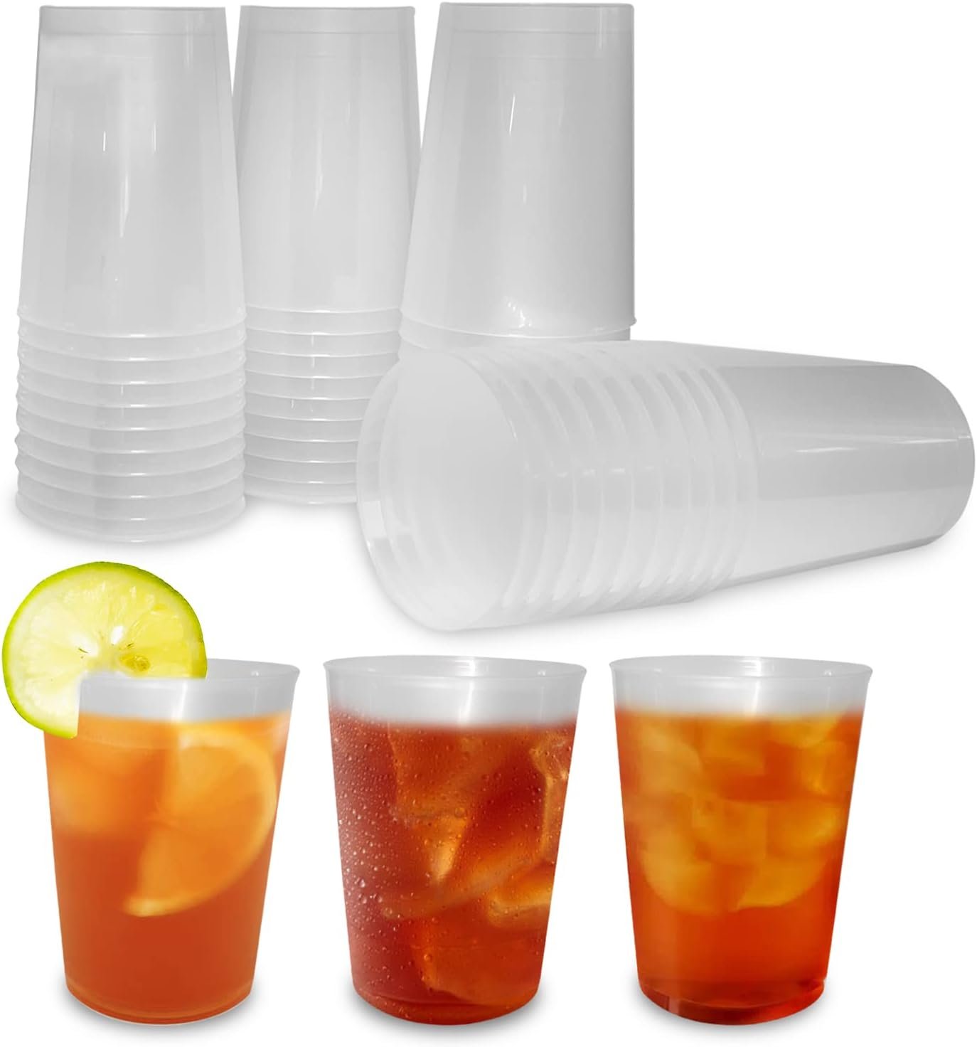 100 vasos de sidra 600 ml reutilizables
