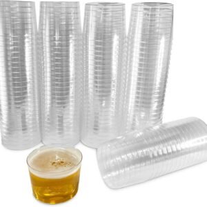 100 vasos chiquitos 200 ml para vino y postres