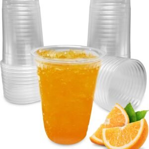 300 vasos de plástico transparentes 300 ml reutilizables
